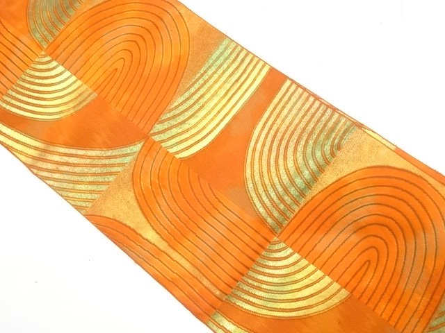 JAPANESE NAGOYA OBI / CHIKUZEN HAKATA / WOVEN STREAM